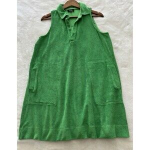 ME+EM Womens Dress US 10 Medium Kelly Green Pockets Terry Coverup Beach Cruise